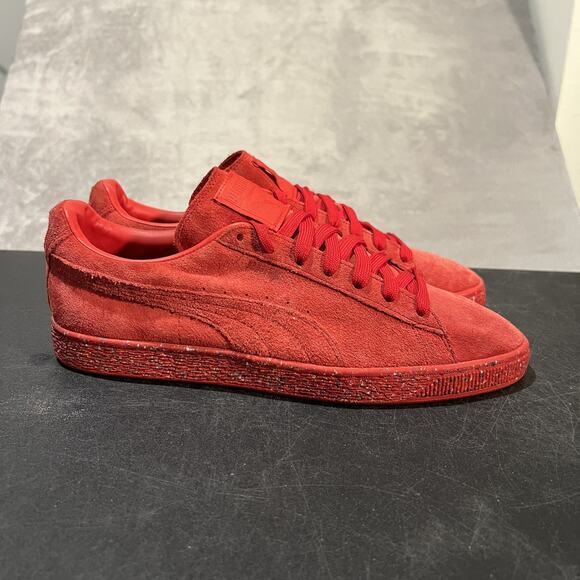 Puma Suede Classic Shoes Mens Size 12 Recycled Rubber Low Top 362841 01 Sneakers - Picture 1 of 10